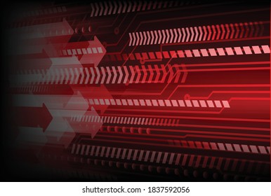 arrow cyber circuit future technology concept background