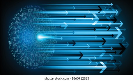 arrow cyber circuit future technology concept background