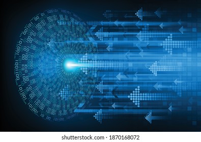 arrow cyber circuit future technology concept background