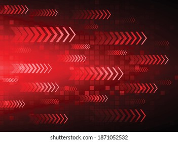 fondo de concepto de tecnología futura del circuito de la flecha