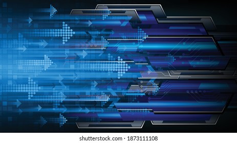 scharfer Cyberkreis-Technologiehintergrund