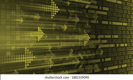 arrow cyber circuit future technology concept background