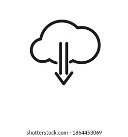 Icono de línea del vector del símbolo de alba de flecha 