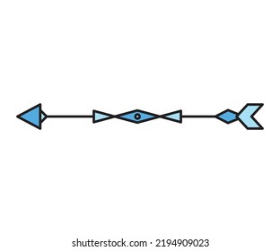 arrow decoration on white background vector illustration
