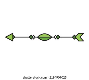 arrow decoration on white background vector illustration