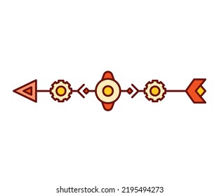 arrow decoration on white background vector illustration