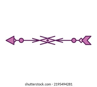 arrow decoration on white background vector illustration