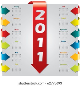 Arrow design 2011 calendar