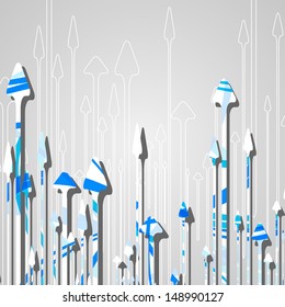 Arrow design background, dynamic illustration.