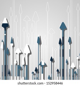 Arrow design background, dynamic illustration.