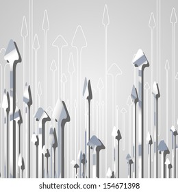 Arrow design background, dynamic illustration.