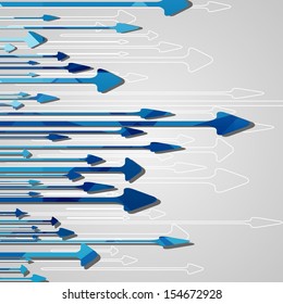 Arrow design background, dynamic illustration.