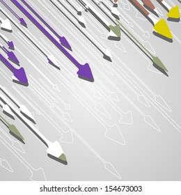 Arrow design background, dynamic illustration.