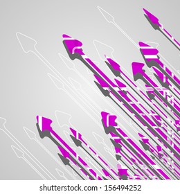 Arrow design background, dynamic illustration.