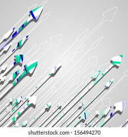 Arrow design background, dynamic illustration.