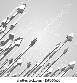 Arrow design background, dynamic illustration.