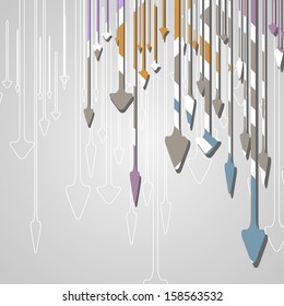 Arrow design background, dynamic illustration.