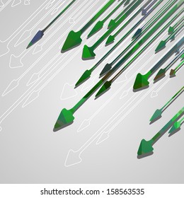 Arrow design background, dynamic illustration.