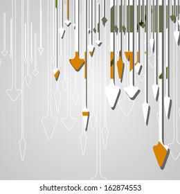 Arrow design background, dynamic illustration.