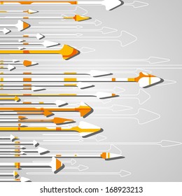 Arrow design background, dynamic illustration.