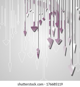 Arrow design background, dynamic illustration.