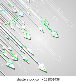 Arrow design background, dynamic illustration.
