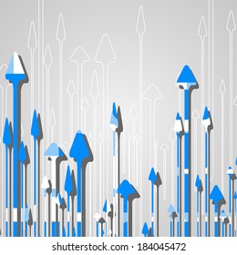Arrow design background, dynamic illustration.