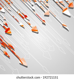 Arrow design background, dynamic illustration.