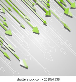Arrow design background, dynamic illustration.