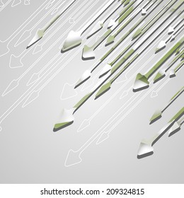 Arrow design background, dynamic illustration.