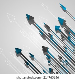 Arrow design background, dynamic illustration.