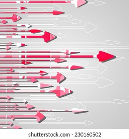 Arrow design background, dynamic illustration.