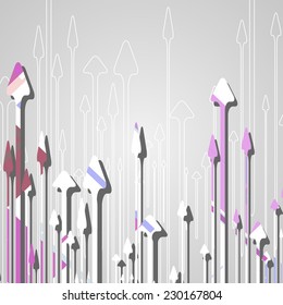 Arrow design background, dynamic illustration.