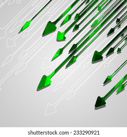 Arrow design background, dynamic illustration.
