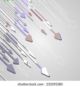 Arrow design background, dynamic illustration.