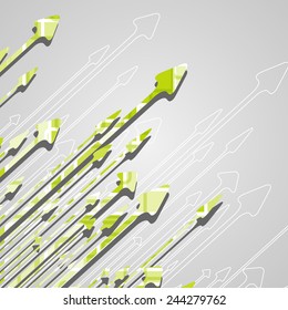 Arrow design background dynamic illustration.