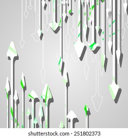 Arrow design background dynamic illustration.