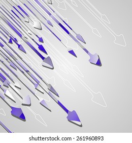 Arrow design background dynamic illustration.