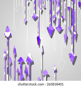 Arrow design background dynamic illustration.