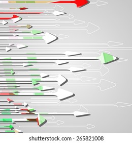 Arrow design background dynamic illustration.