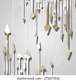 Arrow design background, dynamic illustration.