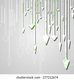 Arrow design background, dynamic illustration.