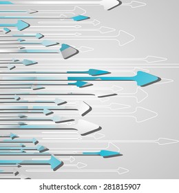 Arrow design background, dynamic illustration.