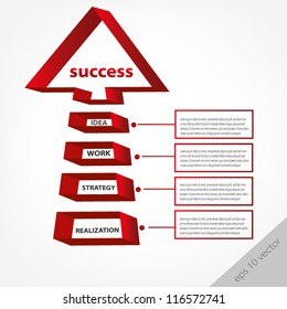 arrow design for business presentation