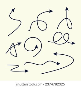 Arrow design element vector icon with creative simple concept