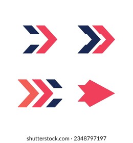 Arrow design icon element vector with creative style