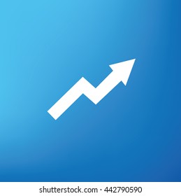 Arrow design on blue background,vector