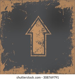 Arrow design on old paper background,vector