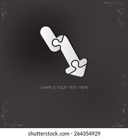 Arrow design,vector logo design template