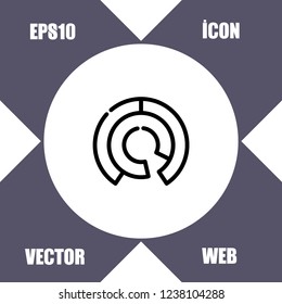 arrow diagram icon vector